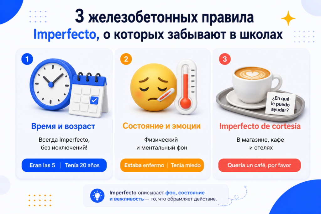 Indefinido и Imperfecto разница