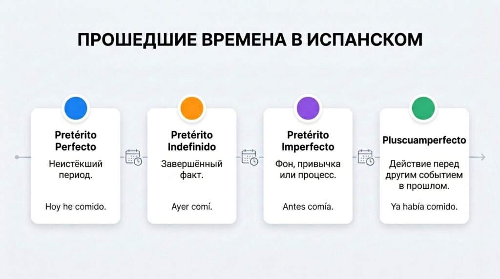 прошедшие времена в испанском