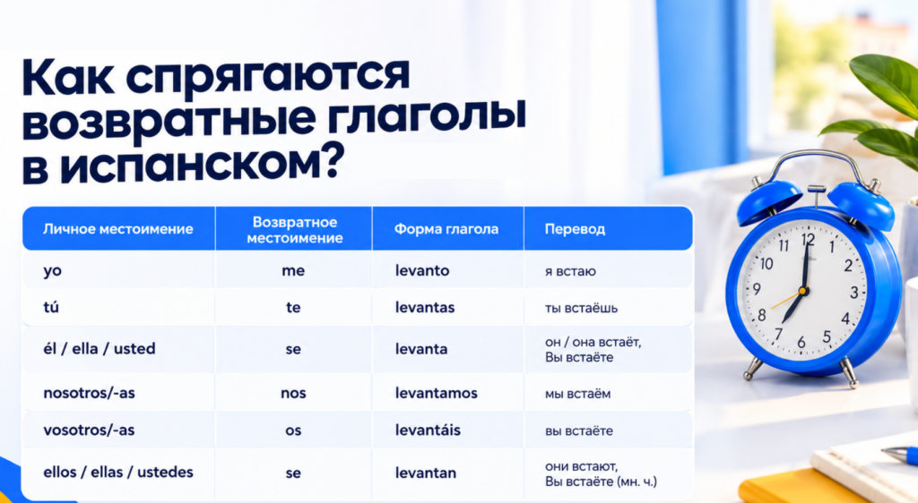 Возвратные глаголы в испанском
